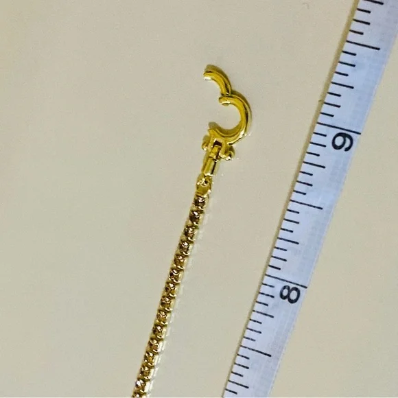 Gorjana 18k Gold Plated Brass Blush Pink Crystals Lexi Bracelet Womens Jewelry - Picture 8 of 8